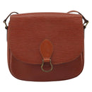 LOUIS VUITTON Epi Saint Cloud GM Shoulder Bag Brown M52193 LV Auth LNZ717-13