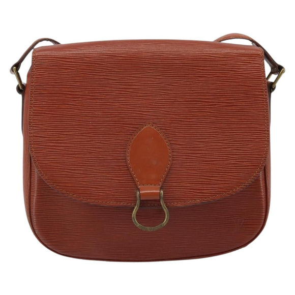 LOUIS VUITTON Epi Saint Cloud GM Shoulder Bag Brown M52193 LV Auth LNZ717