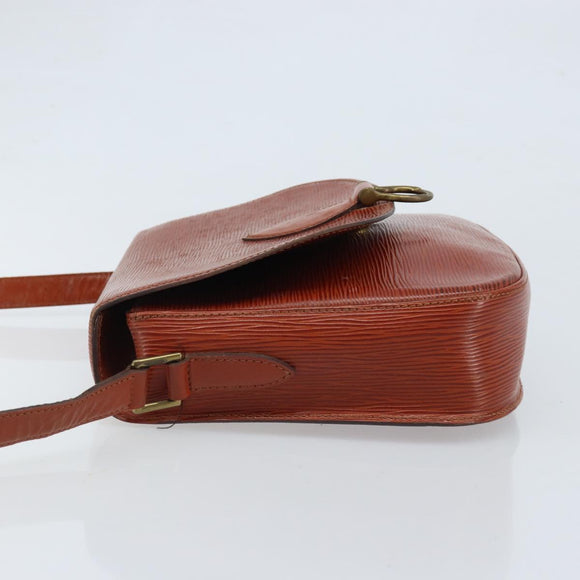 LOUIS VUITTON Epi Saint Cloud GM Shoulder Bag Brown M52193 LV Auth LNZ717