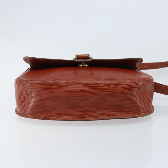 LOUIS VUITTON Epi Saint Cloud GM Shoulder Bag Brown M52193 LV Auth LNZ717