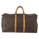LOUIS VUITTON Monogram Keepall Bandouliere 55 Boston Bag M41414 LV Auth LNZ723-2