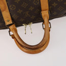 LOUIS VUITTON Monogram Keepall Bandouliere 55 Boston Bag M41414 LV Auth LNZ723-9