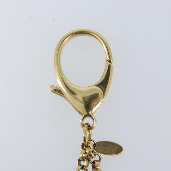 LOUIS VUITTON Fully Flower Charm metaal Rood Goud M67128 LV Auth LNZ728