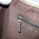 GUCCI GG Canvas Tote Bag Brown Gold 163805 Auth LNZ740-20