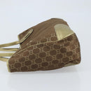 GUCCI GG Canvas Tote Bag Brown Gold 163805 Auth LNZ740-4