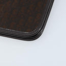 Christian Dior Trotter Canvas Chain Shoulder Bag Brown Gold Auth LNZ741-12