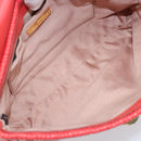 Miu Miu Matelassé Umhängetasche Leder 2way Rot Gold Auth LNZ743V-10