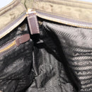 PRADA Shoulder Bag Nylon Khaki Gold Auth LNZ745-22