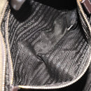 PRADA Shoulder Bag Nylon Khaki Gold Auth LNZ745-25