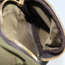 PRADA Shoulder Bag Nylon Khaki Gold Auth LNZ745-27