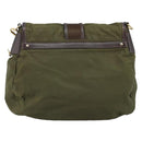 PRADA Shoulder Bag Nylon Khaki Gold Auth LNZ745-2