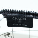 CHANEL Window Line Pouch Vinyl Clear Silver CC Auth LNZ748V-18