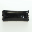 CHANEL Window Line Pouch Vinyl Clear Silver CC Auth LNZ748V-6