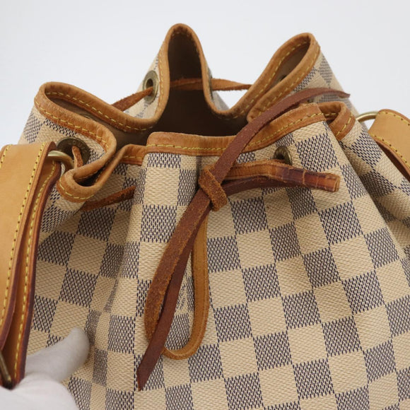 LOUIS VUITTON Damier Azur Noe Shoulder Bag N42222 LV Auth LNZ751A