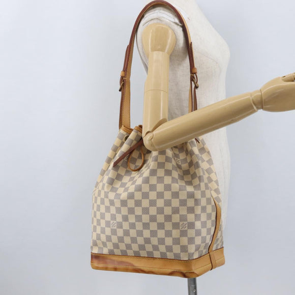 LOUIS VUITTON Damier Azur Noe Shoulder Bag N42222 LV Auth LNZ751A