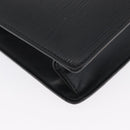 LOUIS VUITTON Epi Sac Plat PM Hand Bag Black M58658 LV Auth LNZ753-15