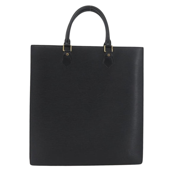 LOUIS VUITTON Epi Sac Plat PM Hand Bag Black M58658 LV Auth LNZ753