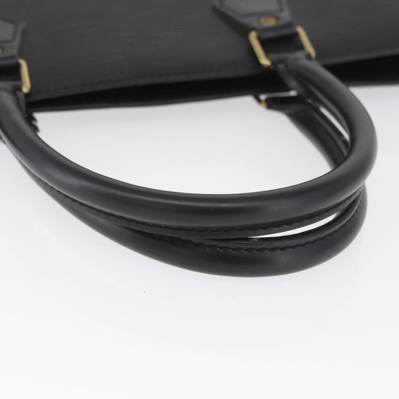 LOUIS VUITTON Epi Sac Plat PM Hand Bag Black M58658 LV Auth LNZ753