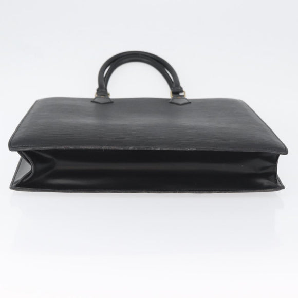 LOUIS VUITTON Epi Sac Plat PM Hand Bag Black M58658 LV Auth LNZ753