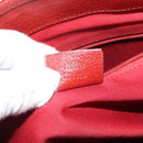 GUCCI GG Canvas Tote Bag Red Silver 113019 Auth LNZ757-12