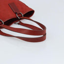 GUCCI GG Canvas Tote Bag Red Silver 113019 Auth LNZ757-7