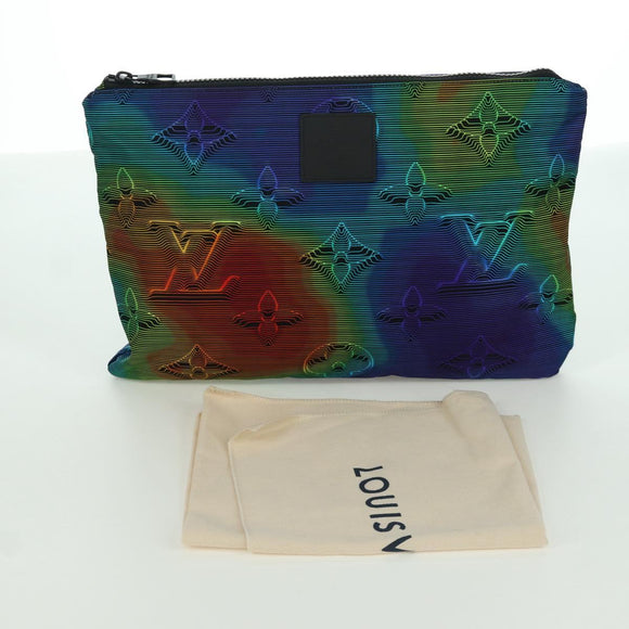 LOUIS VUITTON Pochette Wendetasche Nylon Mehrfarbig M68777 LV Auth LNZ761SAM