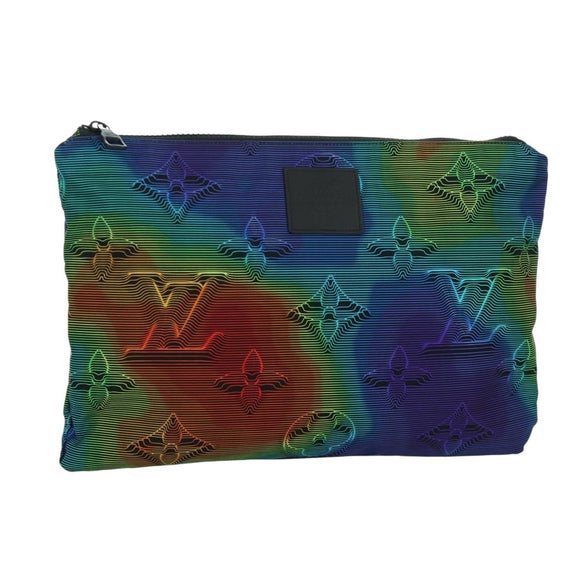 LOUIS VUITTON Pochette Wendetasche Nylon Mehrfarbig M68777 LV Auth LNZ761SAM
