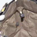 FENDI Zucca Canvas Tote Bag PVC Black Brown Auth LNZ764-20