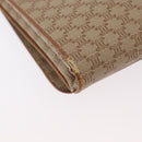 CELINE Macadam Canvas Shoulder Bag PVC Beige Gold Auth LNZ768-12