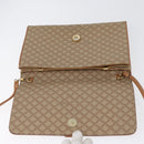 CELINE Macadam Canvas Shoulder Bag PVC Beige Gold Auth LNZ768-15
