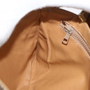 CELINE Macadam Canvas Shoulder Bag PVC Beige Gold Auth LNZ768-19