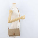 CELINE Macadam Canvas Shoulder Bag PVC Beige Gold Auth LNZ768-24