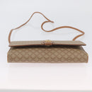 CELINE Macadam Canvas Shoulder Bag PVC Beige Gold Auth LNZ768-9