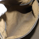 FENDI Zucca Canvas Hand Bag Brown Black Auth LNZ770-21