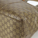 GUCCI GG Crystal Tote Bag Coated Canvas Beige 155524 Auth LNZ771-10