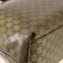 GUCCI GG Crystal Tote Bag Coated Canvas Beige 155524 Auth LNZ771-13