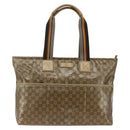 GUCCI GG Crystal Tote Bag Coated Canvas Beige 155524 Auth LNZ771-2