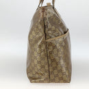 GUCCI GG Crystal Tote Bag Coated Canvas Beige 155524 Auth LNZ771-4