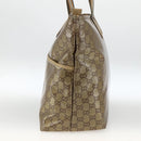 GUCCI GG Crystal Tote Bag Coated Canvas Beige 155524 Auth LNZ771-5