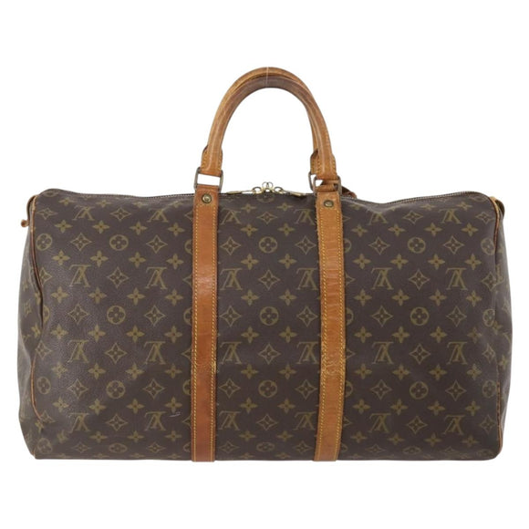 LOUIS VUITTON Monogram Keepall 50 Boston Bag M41426 LV Auth LNZ775