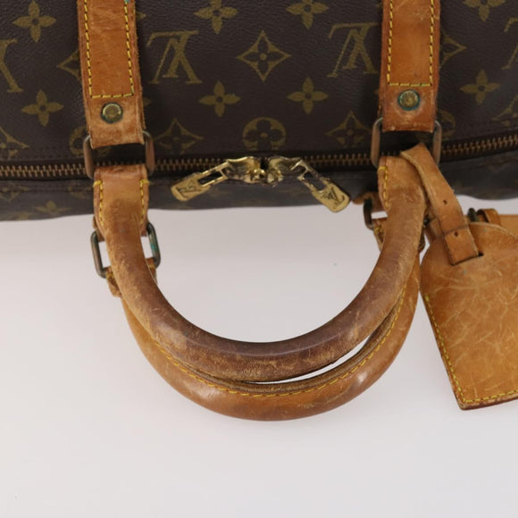 LOUIS VUITTON Monogram Keepall 50 Boston Bag M41426 LV Auth LNZ775