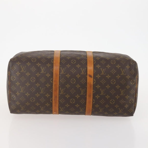 LOUIS VUITTON Monogram Keepall 50 Boston Bag M41426 LV Auth LNZ776