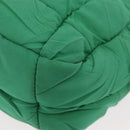PRADA Shoulder Bag Nylon Green Gold Auth LNZ781-11
