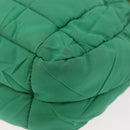 PRADA Shoulder Bag Nylon Green Gold Auth LNZ781-13