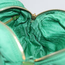 PRADA Shoulder Bag Nylon Green Gold Auth LNZ781-19