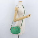 PRADA Shoulder Bag Nylon Green Gold Auth LNZ781-24
