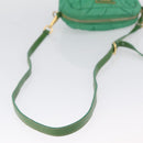 PRADA Shoulder Bag Nylon Green Gold Auth LNZ781-7