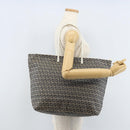 FENDI Zucchino Canvas Tote Bag Navy Silver Auth LNZ782-22