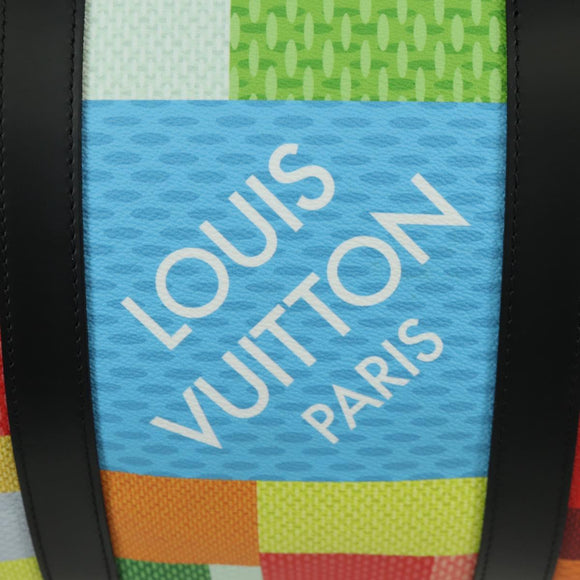LOUIS VUITTON Damier Graffiti 3D Keepall Bandouliere 50 N50019 LV Auth LNZ783SM