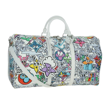 LOUIS VUITTON Monogram Comics Keepall Bandouliere 50 Bag M21863 LV Auth LNZ784SM